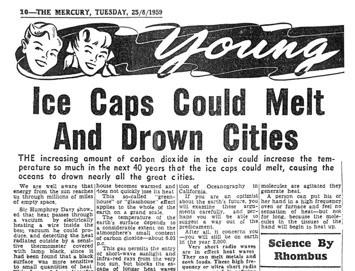 A 19959 “Mercury” article by Hobart science teacher Murray Yaxley (“Rhombus”)