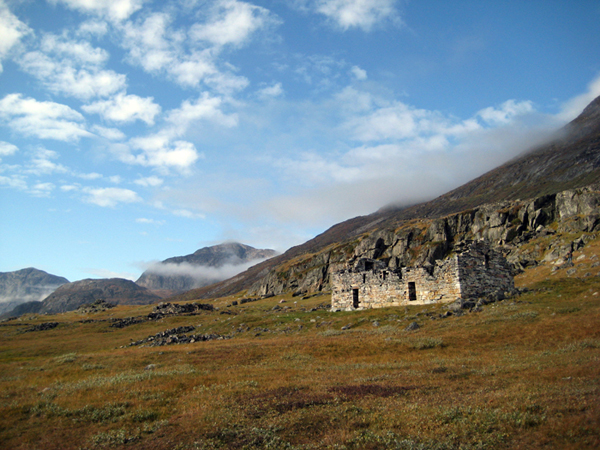 Ruins of a 14th century church at Hvalsey fjord near Qaqortoq in the far south of Greenland, built when the island’s Viking era was coming to an end. PHOTO BROCK UNIVERSITY, ONTARIO, CANADA