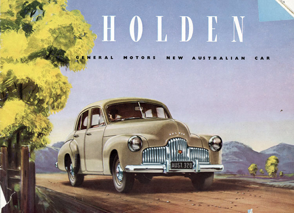 Fading memories: the first production Holden, over half a century old. PHOTO NATIONAL LIBRARY OF AUSTRALIA