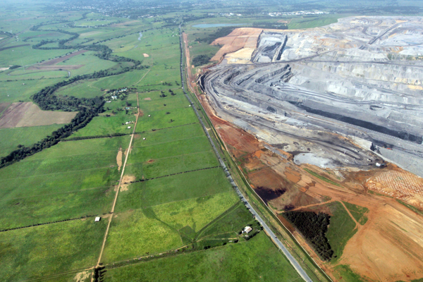 Rio Tinto’s Bengalla coal mine in the Hunter Valley, NSW. PHOTO LOCK THE GATE ALLIANCE