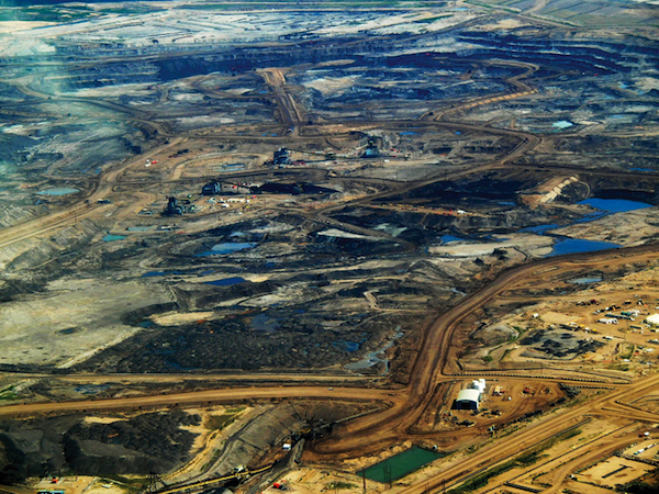 Northern Alberta’s new-look landscape, courtesy of Big Oil. PHOTO Howl Arts Collective, Montreal
