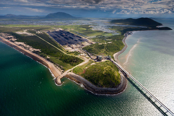 Abbot Point coal terminal would be greatly enlarged if the Carmichael mine goes ahead. PHOTO ABC