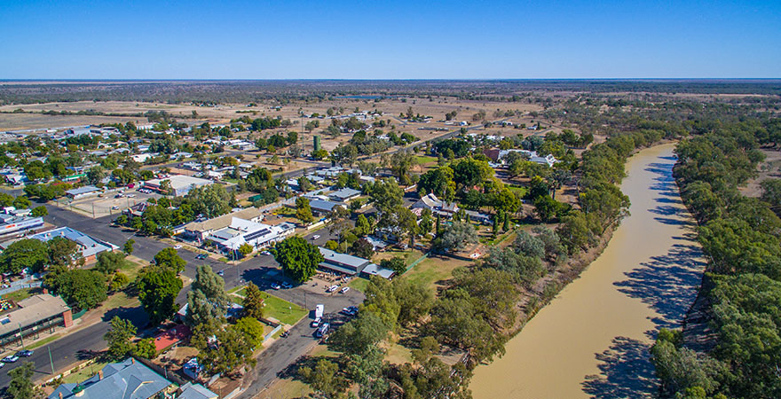 The Darling River at Bourke, NSW. PHOTO Murray-Darling Basin Authority