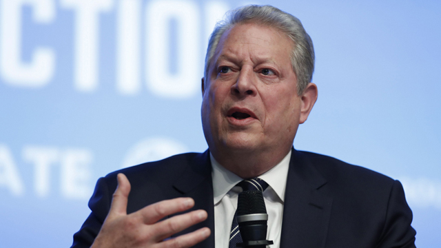 Still talking... Al Gore in 2017. PHOTO AP